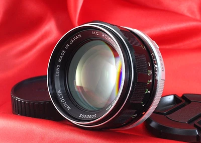 Minolta MC ROKKOR-PF 58mm f/1.4 [Exc+++++] MF Prime Lens w/Caps  from Japan - Image 1 of 4