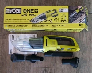 Used Ryobi ONE+ 18V Cordless Wet/Dry Hand Vacuum PCL702B - Tool Only, Free Ship - Bild 1 von 8