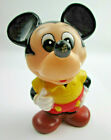 Vintage Walt Disney Productions Plastic Mickey Mouse Mitsubishi Japan Coin Bank 