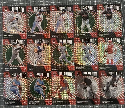 Lote de 15 tarjetas 2022 Panini Mosaico Holofama Inserto - 8 Plata + 5 Verde Prizm 2 Base Foto 1 de 3