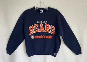 Vtg Chicago Bears Sweatshirt Youth Medium 50/50 Russell Pro Line USA 1995 NFL - Picture 1 of 8