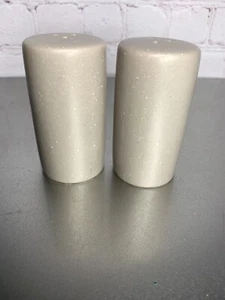 Modern Minimalist Ceramic Salt & Pepper Shakers Beige New-Store Display - Picture 1 of 4