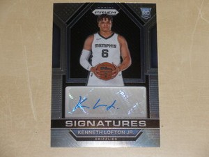 2022-23 Panini Prizm Signatures Autograph Auto #KLJ Kenneth Lofton Jr Rookie RC