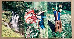 Cherokee Indian Vintage Postcards. Set of three.