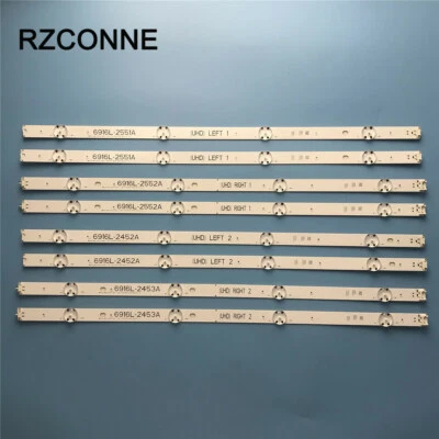 8pcs LED strip for LG 6916L-2551A 49UH6500 49UH650V 49UH661V 49UH668V 49UH656V - Image 1 of 4