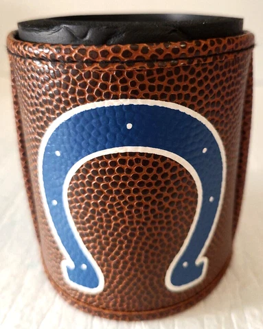NFL Indianapolis Colts Football Pebble Faux Leather Can Cooler Coozie Koozie Cover