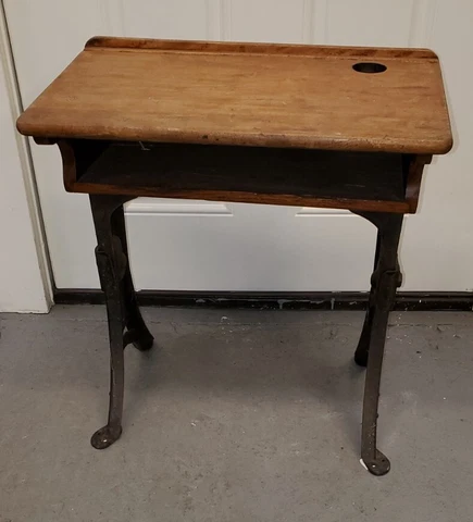 Vintage/Antique Heywood H & W Eclipse Grammar School Children's Desk Cover