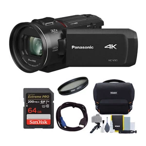 Panasonic HC-VX1 4K Camcorder with 24X Leica Lens and Accessory Bundle - Picture 1 of 8
