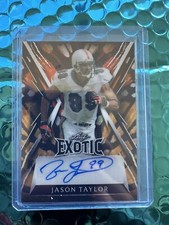 2023 Leaf Exotic Football Jason Taylor Auto 2/2 #BA-JT1