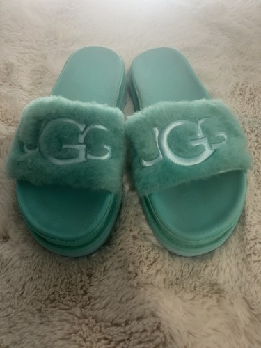 Sandali in pelliccia di ottone Ugg taglia 7