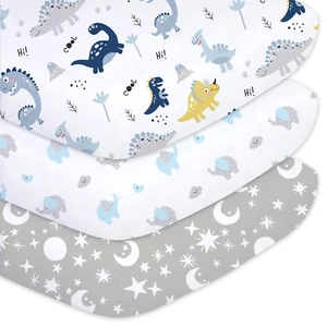 Sabanas Para Cuna De Bebe Ninos 3 Pack 28X52 Juego De Sabanas Demicrofibra Extra - Imagen 1 de 12