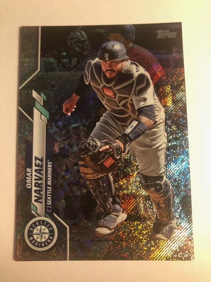 2020 Topps Factory Set Retail Foilboard Omar Navarez Mariners 318 /264  - Image 1 of 1