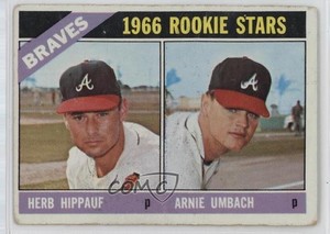 1966 Topps 1966 Rookie Stars Herb Hippauf Arnie Umbach #518 Rookie RC