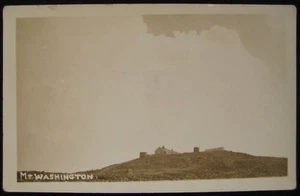 Mount Washington, NH Summit Cog Railway Tip Top House Real Photo RPPC Postcard - Picture 1 of 2
