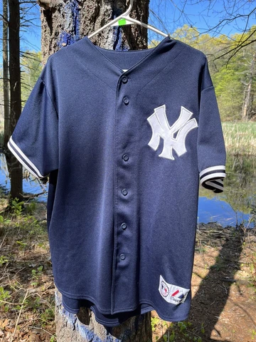 Gary Sheffield Vintage Majestic Yankees Jersey Cover