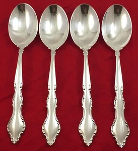 International Deepsilver WAKEFIELD Silverplate 4-Oval Soup Spoons Flatware - Picture 1 of 5