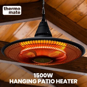 THERMOMATE 1500W Hanging Electric Outdoor Patio Heater Carbon Fiber Element - Picture 1 of 11