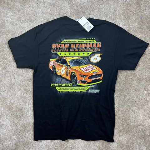 Ryan Newman #6 2019 NASCAR Playoffs T Shirt Mens Large Black New with tags Cover