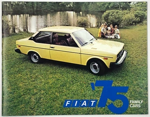 Oldtimer 1975 Original Fiat Familienautos Verkaufsprospekt 128 132 und Kombi - Bild 1 von 4