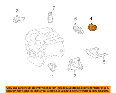 Mercedes MERCEDES-BENZ OEM GLK350-Engine Motor Mount/Torque Strut 2212400518 - Image 1 of 2