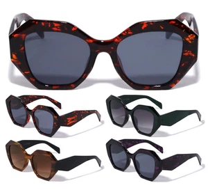 WOMENS OVERSIZED CAT EYE JACKIE O BUTTERFLY SUNGLASSES RETRO DESIGNER FASHION - Picture 1 of 7