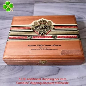 "Ashton Corona Gorda VSG leere Holzzigarrenbox 9"" x 6,5"" x 2" - Bild 1 von 12