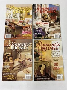 ROMANTIC HOMES (4) MAGAZINES 1997 Apr,aug,oct,dec - Picture 1 of 5