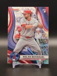 2024 Bowman's Best Nolan Schanuel RC Wave Refractor RC Angels - Picture 1 of 2