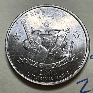 2002 D - Tennessee - State Quarter 25C 9332N - Picture 1 of 3