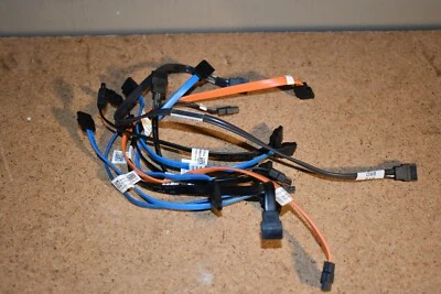 LOT 10 OEM MIXED DELL SATA HARD DRIVE DATE CABLE VARIOUS LENGTH COLOR "random" - Image 1 of 4