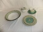 c4 Pottery BHS - Valencia - vintage stoneware green oven-to-table ware - 7B6C