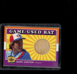 2001 Upper Deck Decade 1970's Game-Used Bats Gary Carter #B-GC HOF
