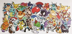 Pokemon Sticker Aufkleber 50 Stück Merch Mix Stickerbomb Pikachu (Art.Nr.77) - Bild 1 von 1