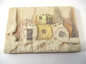 Janet Haefner SUNSHINE KLAY-N-KRAFTS Wall DisplayTile Signed Southwest TUCSON AZ - Picture 1 of 11