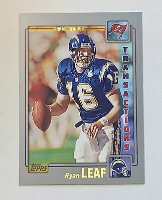 2001 Topps Ryan Leaf #118 Tampa Bay Buccaneers - Image 1 of 2