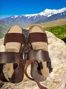 Sandalia deslizable de cuero para hombre Polo by Ralph Lauren - clásica cómoda y lujo 9,5 - Imagen 1 de 10