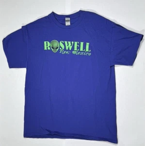 Camiseta Roswell Nuevo México Extraterrestre Gráfico Púrpura Gildan M - Imagen 1 de 5