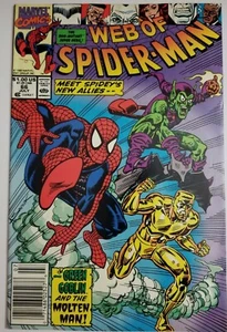 Web of Spider-Man #66 (Marvel Comics, 1990) Green Goblin, Molten Man - Bild 1 von 1