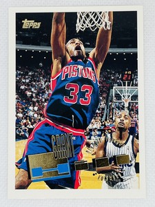 GRANT HILL 1995-96 Topps Basketball Card #33 Detroit Pistons NBA HOF Duke