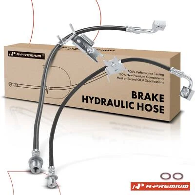 A-Premium 2x Brake Hydraulic Hose Front for Chrysler Dodge Challenger Charger - Image 1 of 4