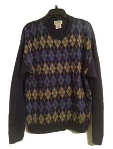 Vintage St John’s Bay Authentic Argyle Pattern Sweater USA Made Men’s Size Large - Bild 1 von 5