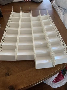 Vintage Wilton wedding Cake Set Of 4 Stairs With 6 Angel Cherubs - Picture 1 of 7