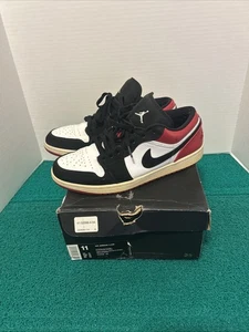 Talla 11 - Air Jordan 1 Puntera Baja Negra Con Caja 553558 116 - Imagen 1 de 11
