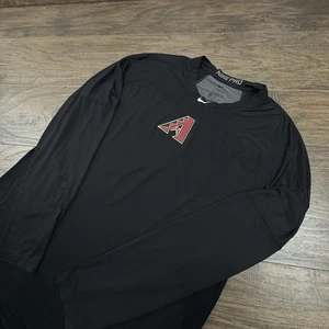 Nike Arizona Diamondbacks Shirt Mens XL Black MLB Pro Dri-Fit Baseball Training - Picture 1 of 11