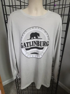 US Vintage Great Smoky Mountains Tennessee Langarmshirt grau 2XL - Bild 1 von 5