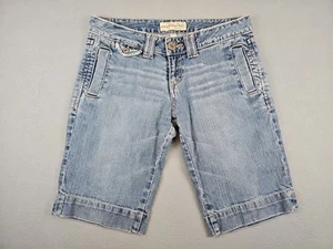 Vintage Aeropostale Women's Size 7/8 Bermuda Denim Shorts - Picture 1 of 6