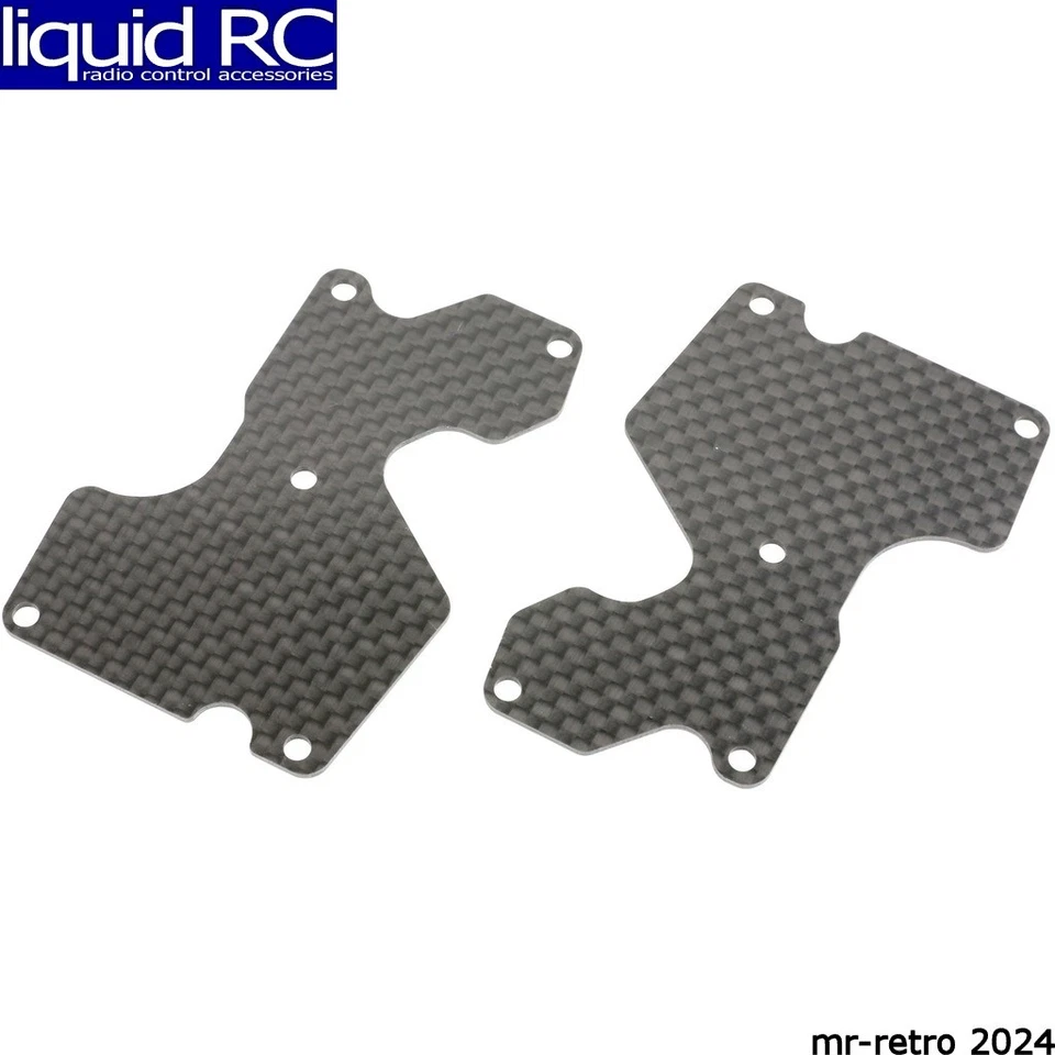 Placa de montaje del brazo de suspensión inferior trasero de grafito Mugen E2157 E2157 2 piezas 1. Foto 1 de 1