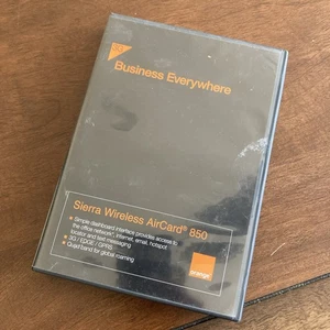 Pomarańczowa karta Business Everywhere Air 850 PCMCIA Qualcomm Laptop Card CD Antena - Zdjęcie 1 z 9