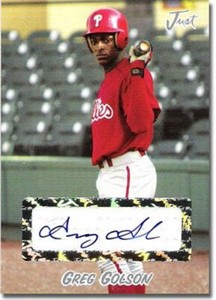 2004 Greg Golson Autograph Rookie SILVER Auto RC #/100