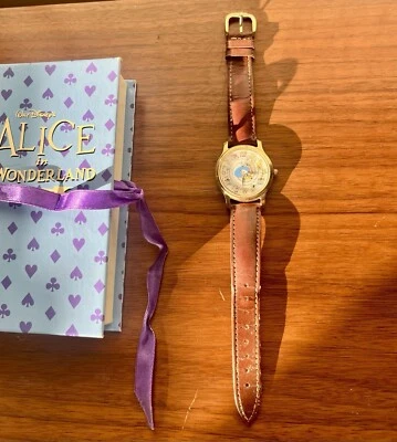 Rare Disney Alice in Wonderland Watch Limited Edition w/ Box Collectible Vintage - Image 1 of 4